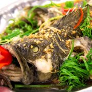 món cá mú hấp xì dầu món cá mú hấp xì dầu